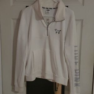 PINK Victoria's secret White sweater brand new